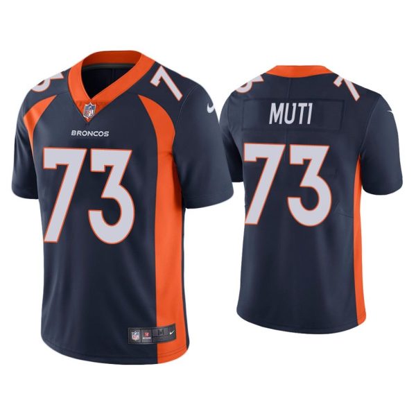 Men Denver Broncos Netane Muti Vapor Limited Navy Jersey