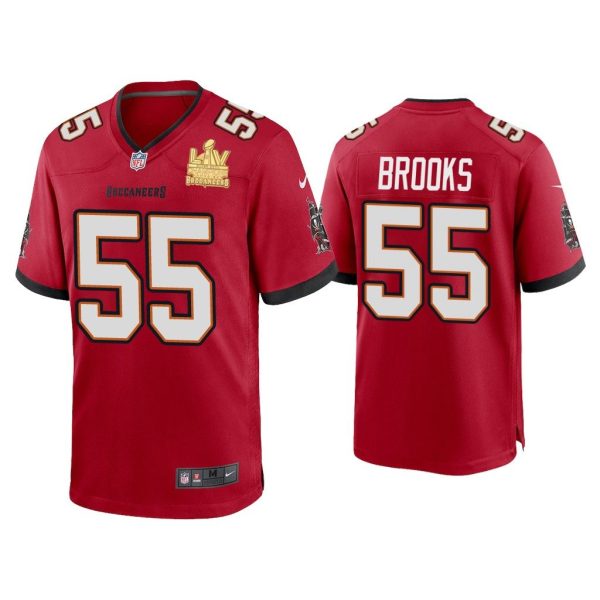 Men Derrick Brooks Tampa Bay Buccaneers Super Bowl LV Champions Red Game Jersey