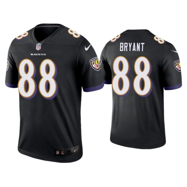 Men Dez Bryant Baltimore Ravens Black Legend Jersey