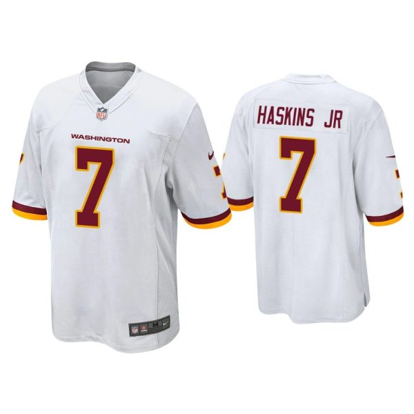 Men Dwayne Haskins Jr. Washington Football Team White Game Jersey