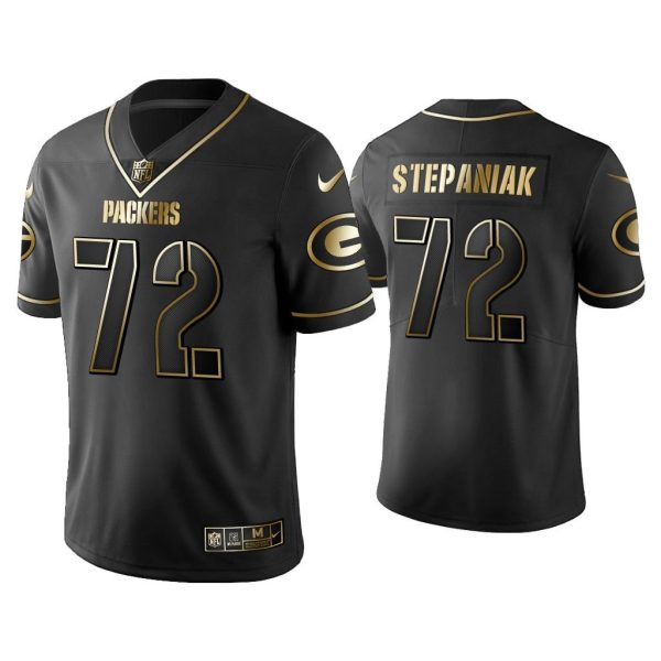 Men Golden Edition Vapor Limited Packers Simon Stepaniak Black Jersey
