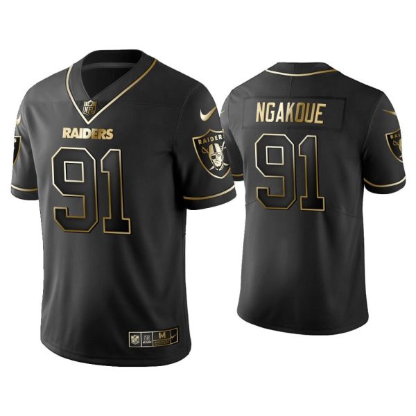 Men Golden Edition Vapor Limited Raiders Yannick Ngakoue Black Jersey