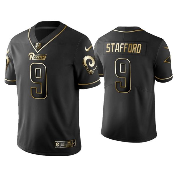 Men Golden Edition Vapor Limited Rams Matthew Stafford Black Jersey
