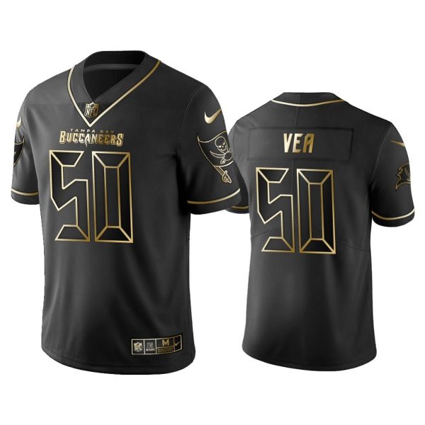 Men Golden Edition Vapor Untouchable Limited Tampa Bay Buccaneers #50 Vita Vea Black Jersey