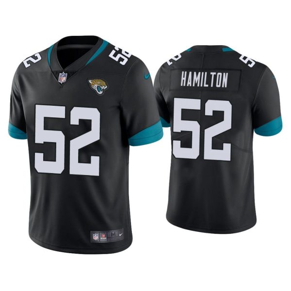Men Jacksonville Jaguars DaVon Hamilton Vapor Limited Black Jersey
