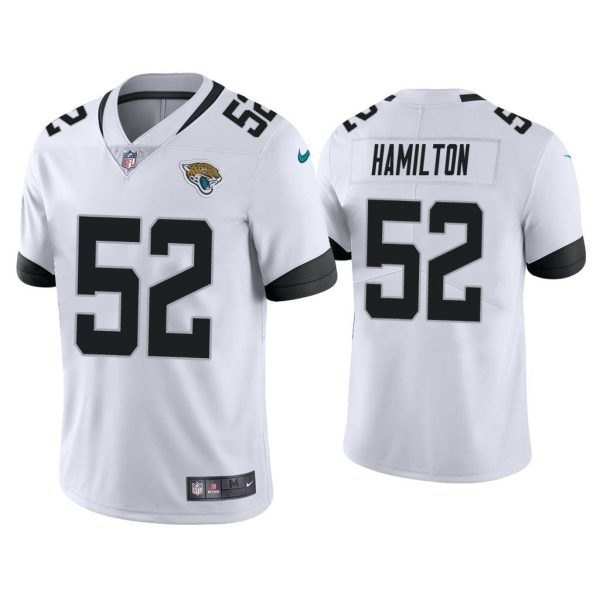Men Jacksonville Jaguars DaVon Hamilton Vapor Limited White Jersey
