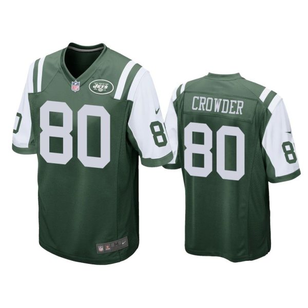 Men Jamison Crowder #80 New York Jets Green Game Jersey