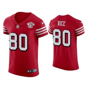 Men Jerry Rice San Francisco 49ers Scarlet 75th Anniversary Jersey