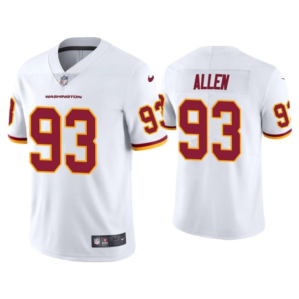 Men Jonathan Allen Washington Football Team White Vapor Limited Jersey