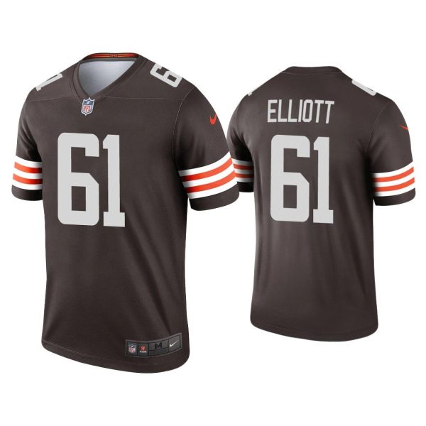 Men Jordan Elliott Cleveland Browns Brown Legend Jersey