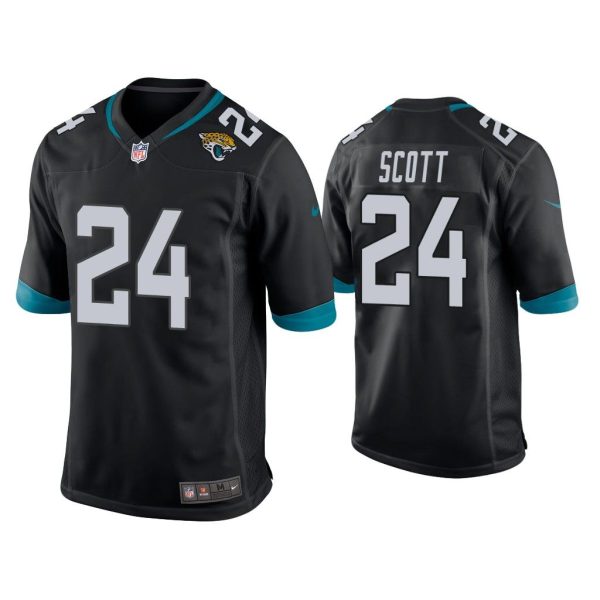 Men Josiah Scott Jacksonville Jaguars Black Game Jersey