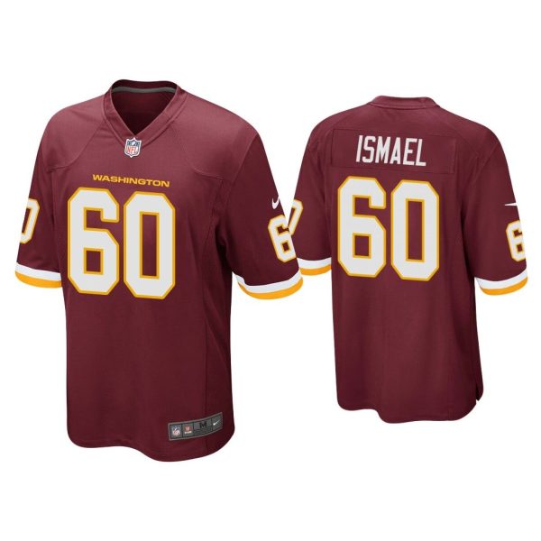 Men Keith Ismael Washington Football Team Burgundy Game Jersey