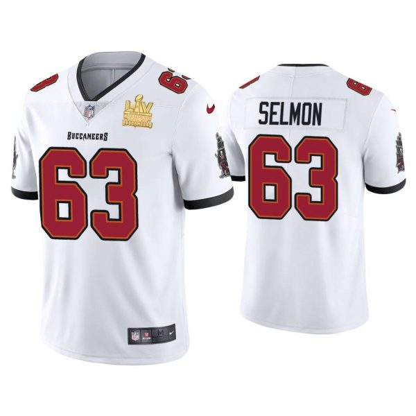 Men Lee Roy Selmon Tampa Bay Buccaneers Super Bowl LV Champions White Vapor Limited Jersey