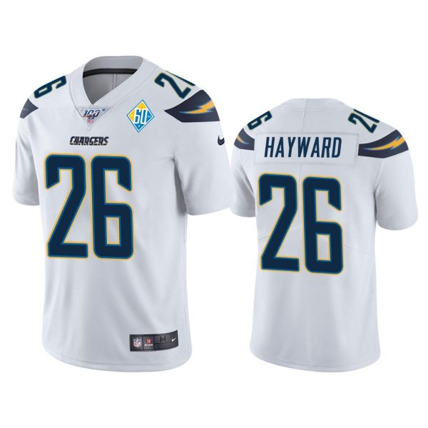 Men Los Angeles Chargers 60th Anniversary Casey Hayward White Limited Jersey