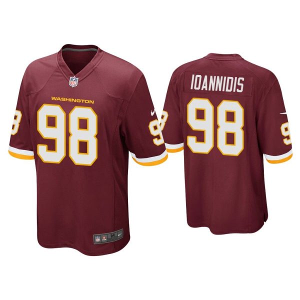 Men Matt Ioannidis Washington Football Team Burgundy Game Jersey