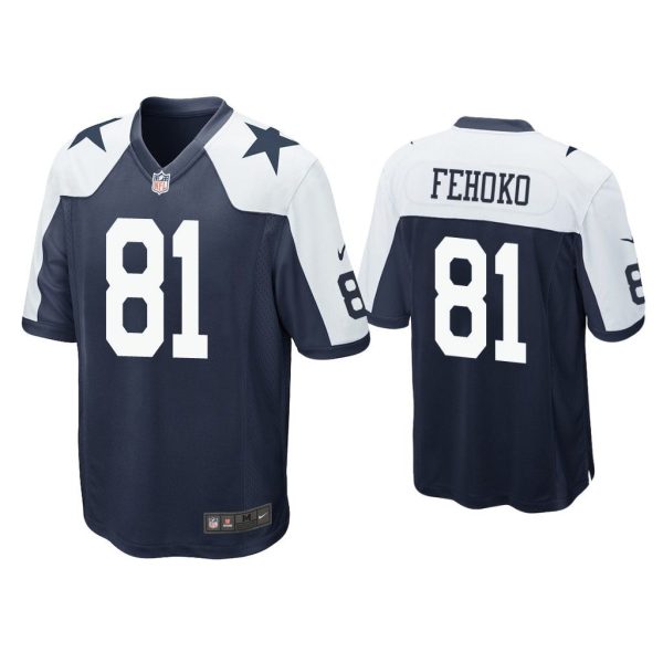 Men Simi Fehoko Dallas Cowboys Navy Alternate Game Jersey