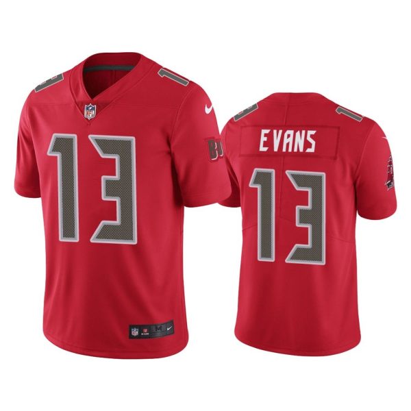 Men Tampa Bay Buccaneers Mike Evans #13 Red Color Rush Limited Jersey