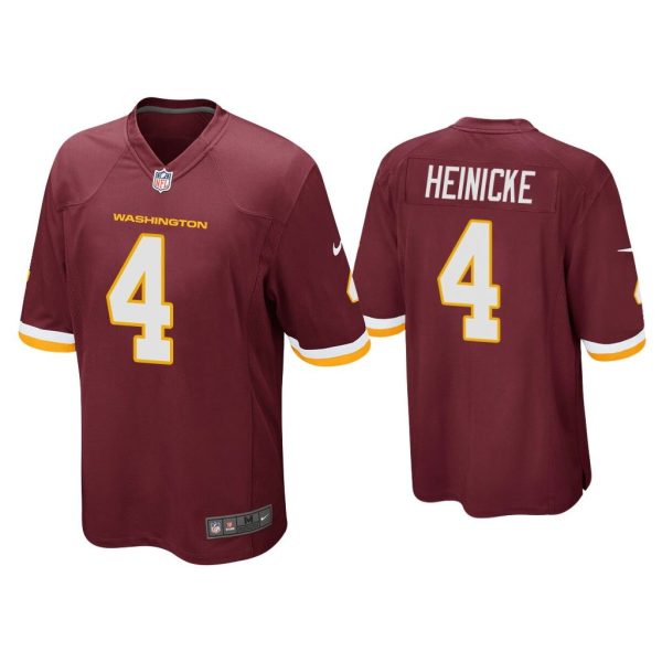 Men Taylor Heinicke Washington Football Team Burgundy Game Jersey