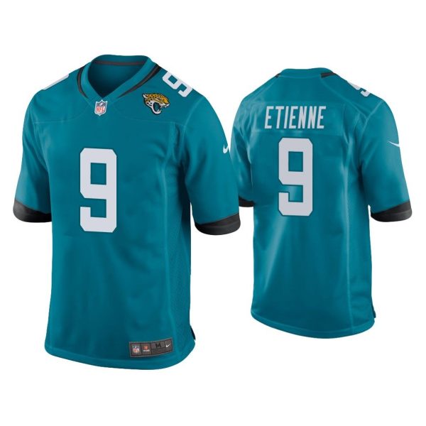 Men Travis Etienne Jacksonville Jaguars Teal 2021 NFL Draft Game Jersey