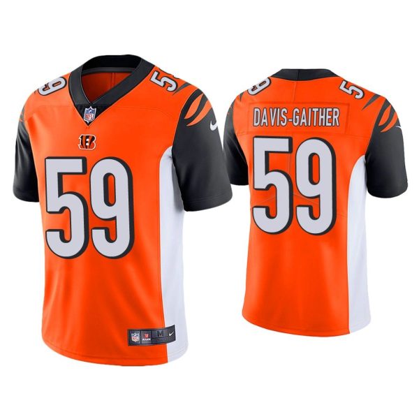 Men Vapor Limited Akeem Davis-Gaither Cincinnati Bengals Orange Jersey