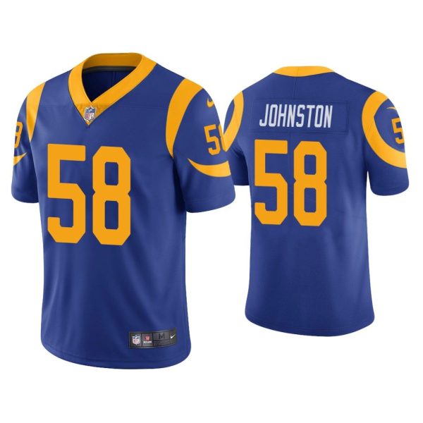 Men Vapor Limited Clay Johnston Rams Royal Jersey
