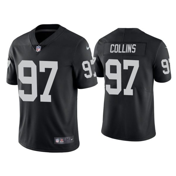 Men Vapor Limited Maliek Collins Raiders Black Jersey
