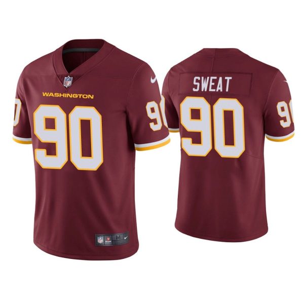 Men Vapor Limited Montez Sweat Washington Football Team Burgundy Jersey
