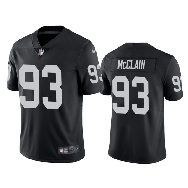Men Vapor Limited Terrell McClain Raiders Black Jersey