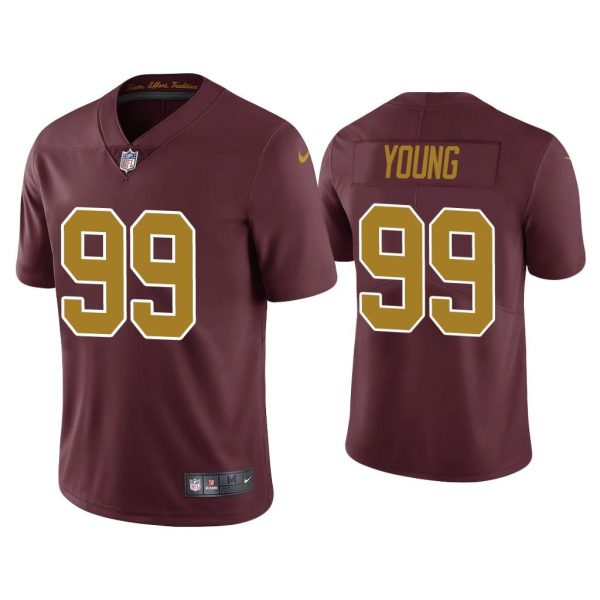 Men Washington Football Team Chase Young Vapor Limited Burgundy Jersey