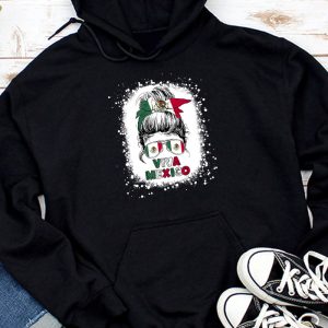 Mexican Independence Funny Viva Mexico Messy Bun Hair Hoodie TH684