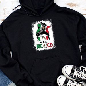 Mexican Independence Funny Viva Mexico Messy Bun Hair Hoodie TH685