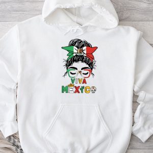 Mexican Independence Funny Viva Mexico Messy Bun Hair Hoodie TH686