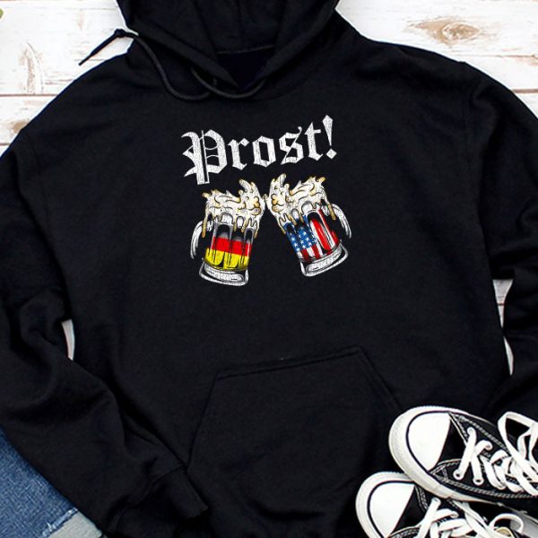 Prost US And German Flag Bavarian Oktoberfest Men Women T-Shirt TH801