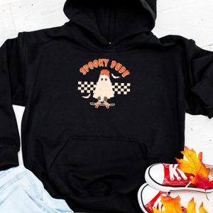 Skateboard Boo Spooky Jack O Lantern Halloween Costumes Boys Hoodie TH819