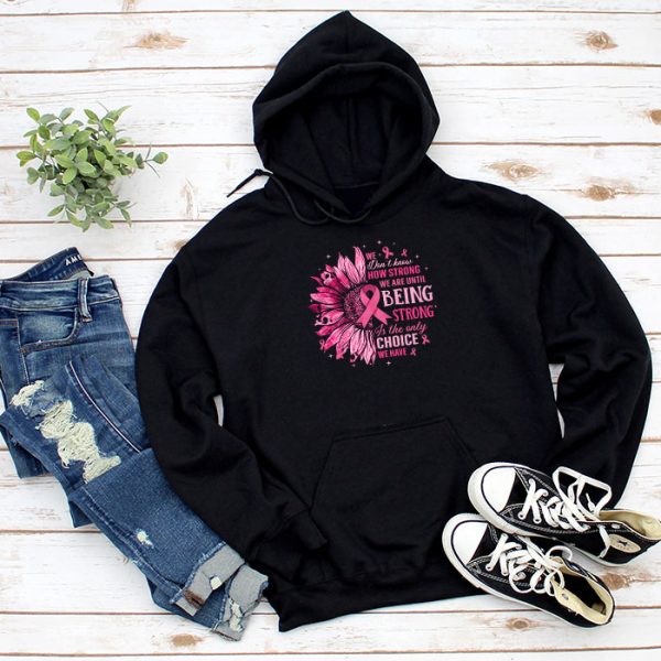 Sunflower Breast Cancer Awareness Pink Ribbon In October Hoodie TH619