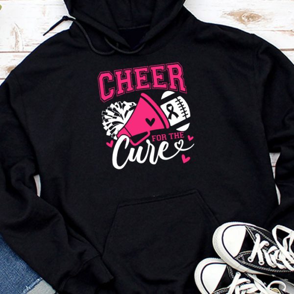 Support Pink Out Cheer For A Cures Breast Cancer Month Funny Hoodie TH879