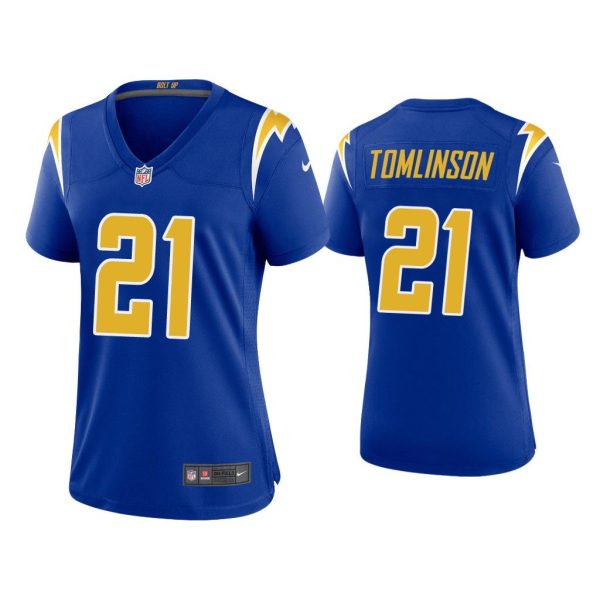 Women 2020 LaDainian Tomlinson Los Angeles Chargers Royal 2nd Alternate Game Jersey