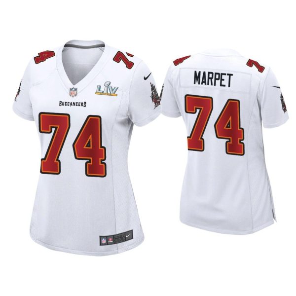 Women Ali Marpet Tampa Bay Buccaneers Super Bowl LV White Game Fashion Jersey
