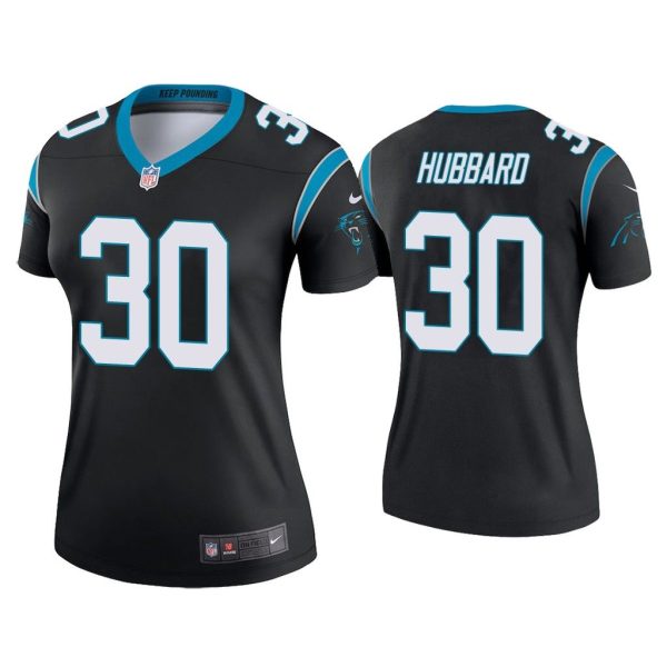 Women Chuba Hubbard Carolina Panthers Black Legend Jersey