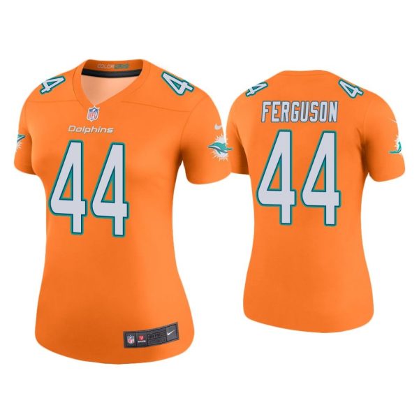 Women Color Rush Legend Blake Ferguson Miami Dolphins Orange Jersey