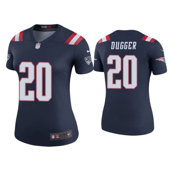 Women Color Rush Legend Kyle Dugger New England Patriots Navy Jersey