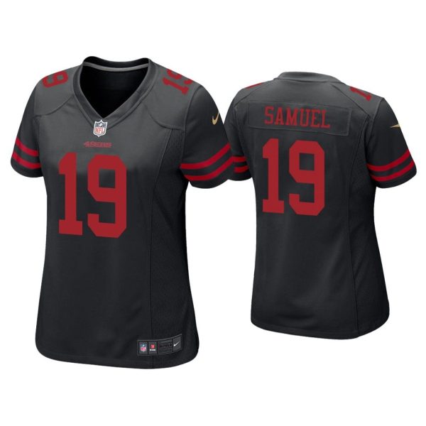 Women Deebo Samuel San Francisco 49ers Black Game Jersey