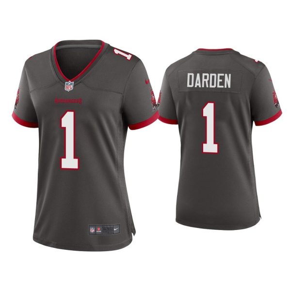 Women Jaelon Darden Tampa Bay Buccaneers Pewter Alternate Game Jersey
