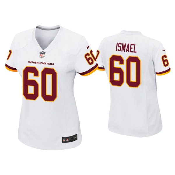 Women Keith Ismael Washington Football Team White Game Jersey