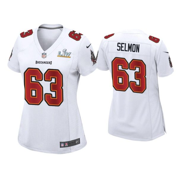 Women Lee Roy Selmon Tampa Bay Buccaneers Super Bowl LV White Game Fashion Jersey