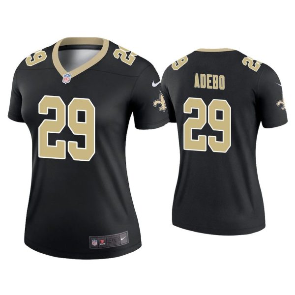 Women Paulson Adebo New Orleans Saints Black Legend Jersey
