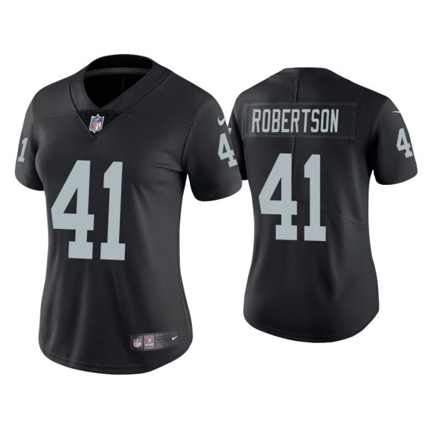 Women Vapor Limited Amik Robertson Raiders Black Jersey