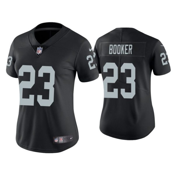 Women Vapor Limited Devontae Booker Raiders Black Jersey