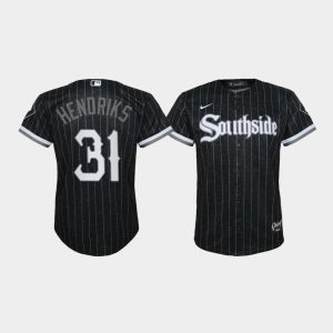Youth Chicago White Sox Liam Hendriks #31 Black 2021 City Connect Replica Jersey