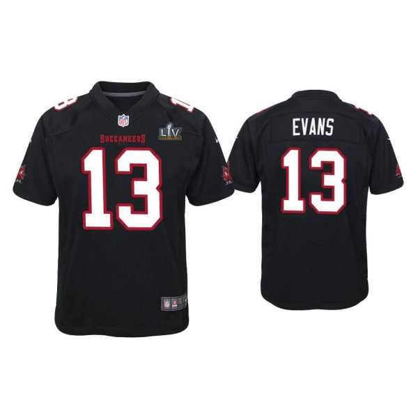 Youth Mike Evans Tampa Bay Buccaneers Super Bowl LV Black Game Fashion Jersey